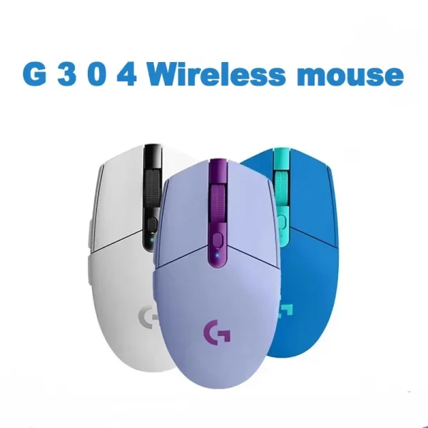 G304 2.4g Wireless Mouse Ergonomic Mouse Hero Engine 12000dpi Computer Game Office Bluetooth Pc Accessory Gaming Mouse Win Mac 3