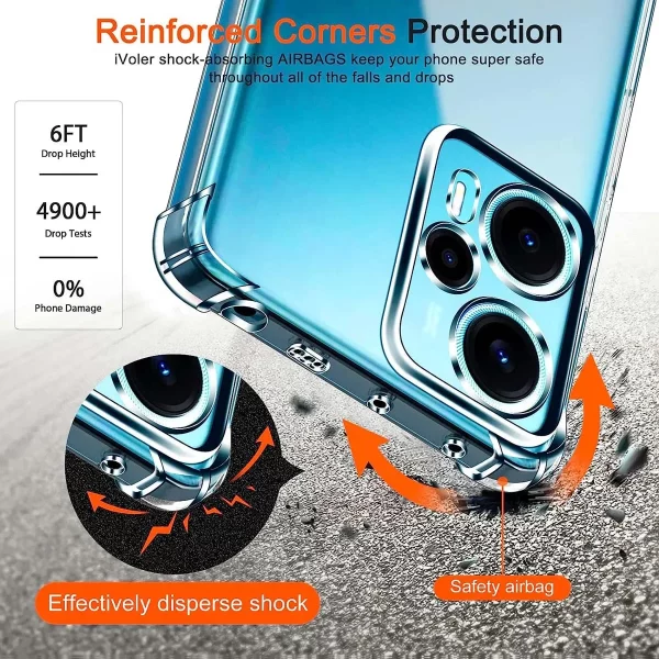 Clear Case for Xiaomi POCO F5 Pro F4 GT F3 GT X5 Pro X4 Pro X3 Nfc x4 X3 Gt Case Transparent Tpu Shockproof Soft Silicone Cover 3