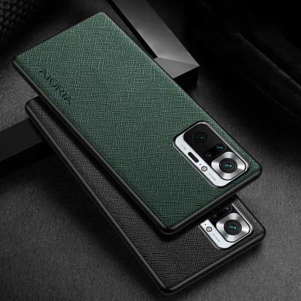 Case for Xiaomi Redmi Note 10 Pro 10T 5G 10S funda Cross pattern Leather cover Luxury coque for  redmi note 10 pro case 1