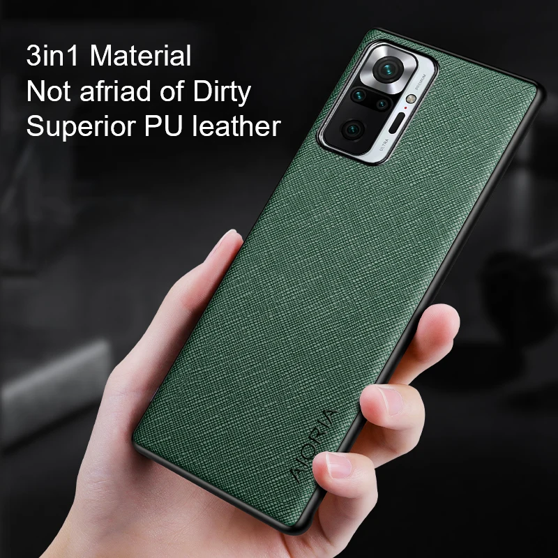 Case for Xiaomi Redmi Note 10 Pro 10T 5G 10S funda Cross pattern Leather cover Luxury coque for  redmi note 10 pro case 2