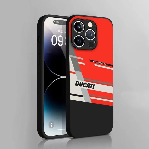 Motorcycle D-DucatiS Logo Phone Case for iphone 15ProMax 11 13 14 Pro Xs Max Mini Xr X 7 8 6 6s Plus Shell Coque 4