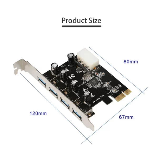 Game PCI-E Riser Card Adapter computer accessories Plug and play Expansion Adapter USB HUB USB 3.0 expansion card PCIe Converter 5