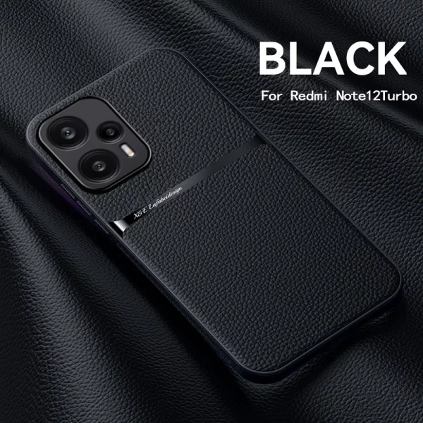 Luxury Magnetic Leather Solid Color Phone Case For Mi Poco X5 Pro X5 Shockproof Back Cover For Poco F3 F5 Pro 1