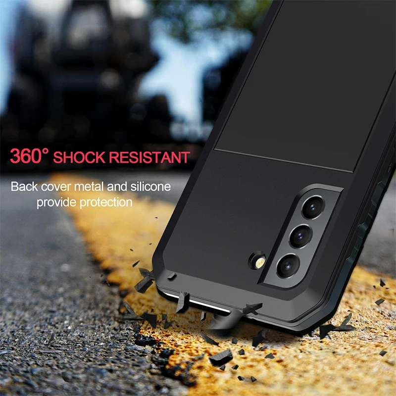 For Samsung S23 S22 Ultra Phone Case Three Proof Metal Waterproof And Anti Drop Protection Box 2