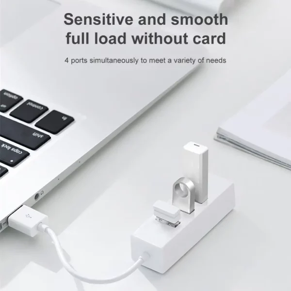 Mini 4-Port USB HUB USB Spliter Hub Adapter High Speed Hub USB 2.0 Splitter Converter All In PC Computer Accessories 3