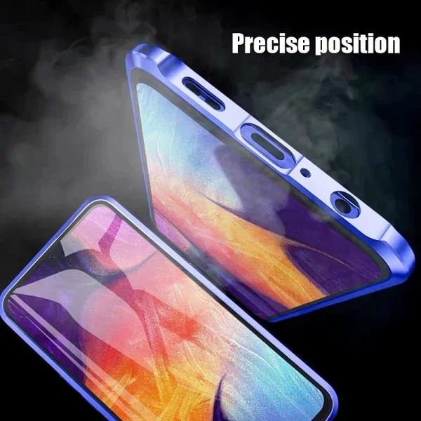 360 ° Full Protection Metal Magnetic Phone Case For Honor 90 Double-Sided Glass Bumper Cover For Honor 70 50 20 Pro 9X 8X Case 6