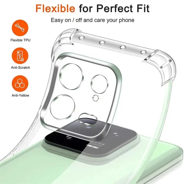 Transparent TPU Case for Xiaomi 13T Pro 12T Pro 13 Lite 11T Pro 12 Lite 11 Lite 10T Pro Phone Case Shockproof soft Cover 3