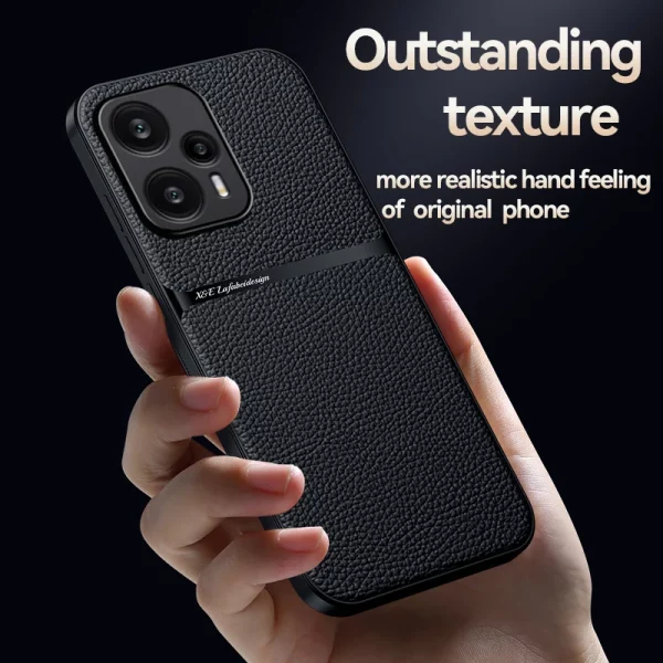 Luxury Magnetic Leather Solid Color Phone Case For Mi Poco X5 Pro X5 Shockproof Back Cover For Poco F3 F5 Pro 2