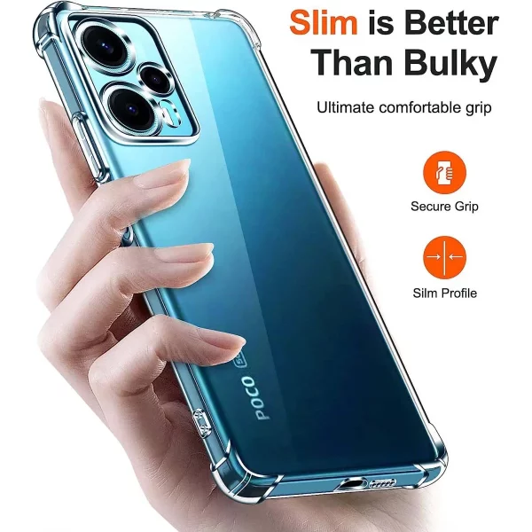 Clear Case for Xiaomi POCO F5 Pro F4 GT F3 GT X5 Pro X4 Pro X3 Nfc x4 X3 Gt Case Transparent Tpu Shockproof Soft Silicone Cover 6