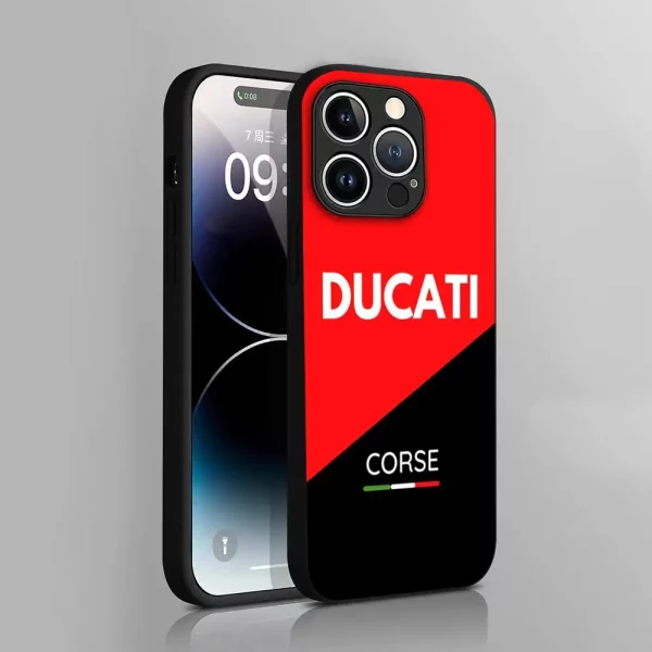 Motorcycle D-DucatiS Logo Phone Case for iphone 15ProMax 11 13 14 Pro Xs Max Mini Xr X 7 8 6 6s Plus Shell Coque 3