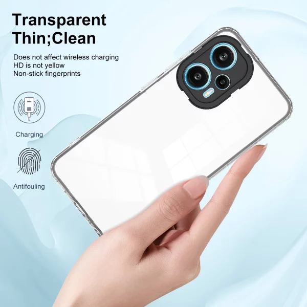 3 in 1 Full Body Protection Clear Case for Mi Poco F5 X4 X5 Pro X3 NFC Soft Silicone Luxury Cover For Mi 11 12T Pro 13 Lite 4