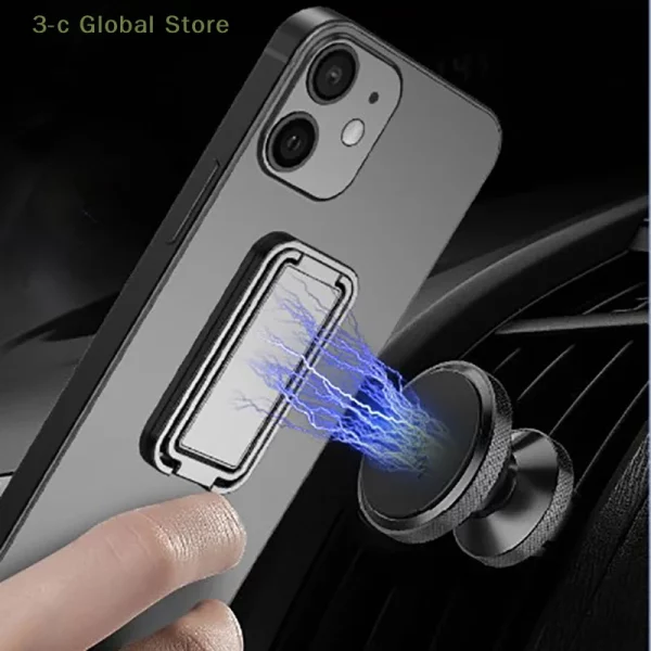 Metal Universal Finger Ring Phone Holder Stand Bracket Mini Phone Holder 360 Degree Rotating For Mobile Phone Pad Back Sticker 4