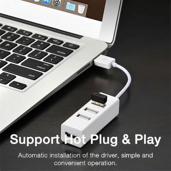 Mini 4-Port USB HUB USB Spliter Hub Adapter High Speed Hub USB 2.0 Splitter Converter All In PC Computer Accessories 5