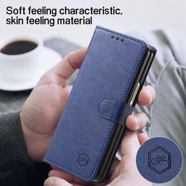 Wallet Phone Case For Samsung Galaxy Z Fold 5 Card Holder Stand Shockproof Cloudy  PU Leather Cover For Z Fold 3 4 Funda 2