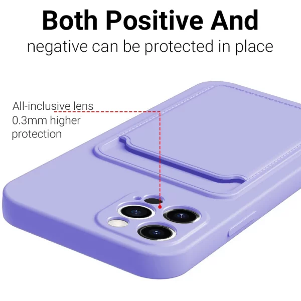 Card Slot Bag Holder Case For iPhone 15 14 13 12 11 Pro Max 12 Mini X XS XR 7 8 15 Plus SE 2022 TPU Wallet Soft Shockproof Cover 6