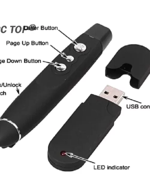 Presentation Clicker Office Classroom Remote Control Wireless Slide Presenter Pointer Controlling Equipment Computer Accessory 1