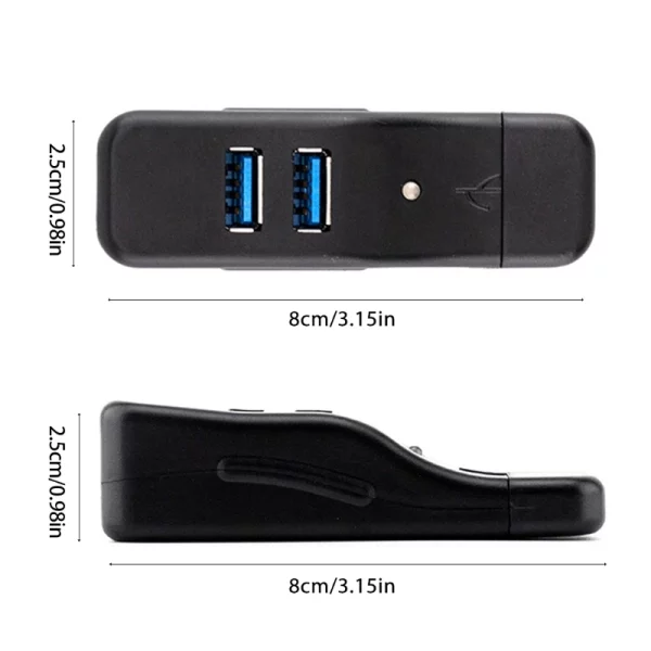 Mini USB Hub 4 Ports Extended Splitter for Laptop Computer Notebook Multi Extender Gadget USB Splitter Accessories 6