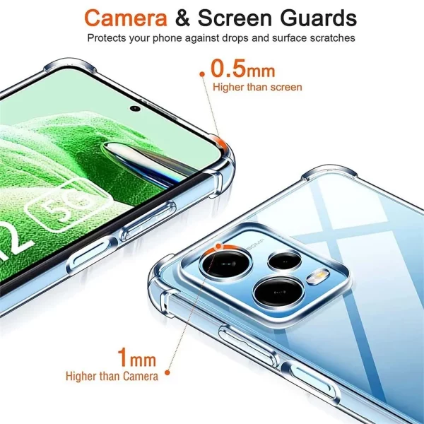 Transparent TPU Case for Xiaomi Redmi Note 12 Pro 4G 12 5G 12S 11 Pro 10 Pro 10S 10 Shockproof Case for Redmi Note 12 Pro Plus 3