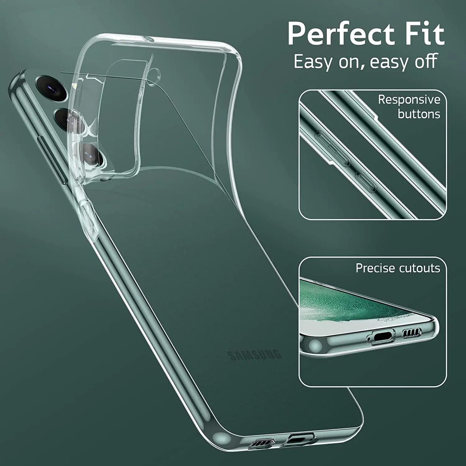 Transparent Soft Case For Samsung Galaxy S20 FE S21 S22 S23 Ultra S9 S10 Plus S10E Phone Shell For Note 20 9 10 Lite Back Cover 2