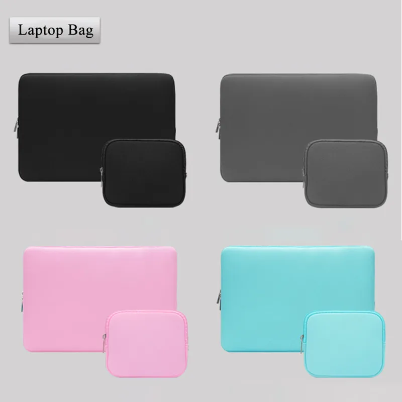 11-15.6 inches Soft Laptop Bag Sleeve For Xiaomi HP Dell Lenovo Macbook Air Pro Notebook Computer Case Cover Laptop Accessories 2