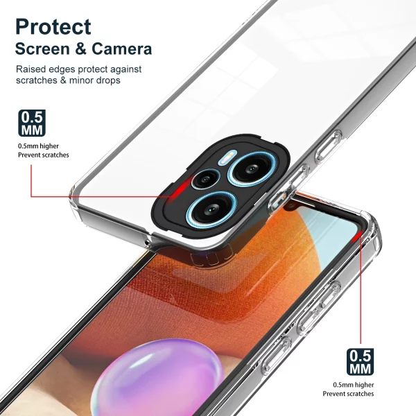 3 in 1 Full Body Protection Clear Case for Mi Poco F5 X4 X5 Pro X3 NFC Soft Silicone Luxury Cover For Mi 11 12T Pro 13 Lite 3