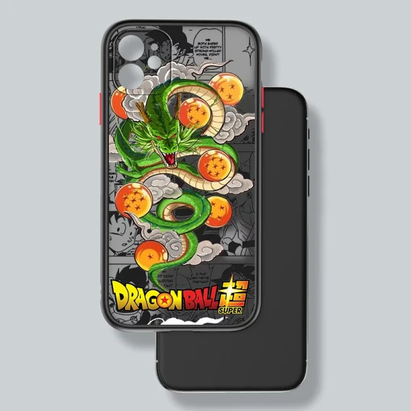 DBZ-Dragon BallS For Apple iPhone 15 14 13 12 11 mini Pro Max 8 7 6S 6 XR X XS Plus Frosted Translucent Phone Case 5