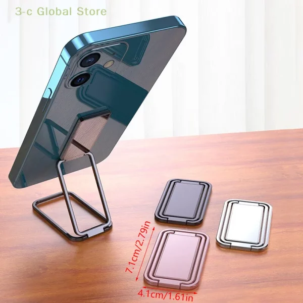 Metal Universal Finger Ring Phone Holder Stand Bracket Mini Phone Holder 360 Degree Rotating For Mobile Phone Pad Back Sticker 6