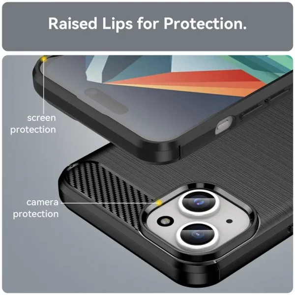 For iphone 7 8 Plus X XR XS Max Case Carbon Fiber Silicone Phone Cases For iphone 11 12 Mini 13 14 15 Pro Max Cover 6